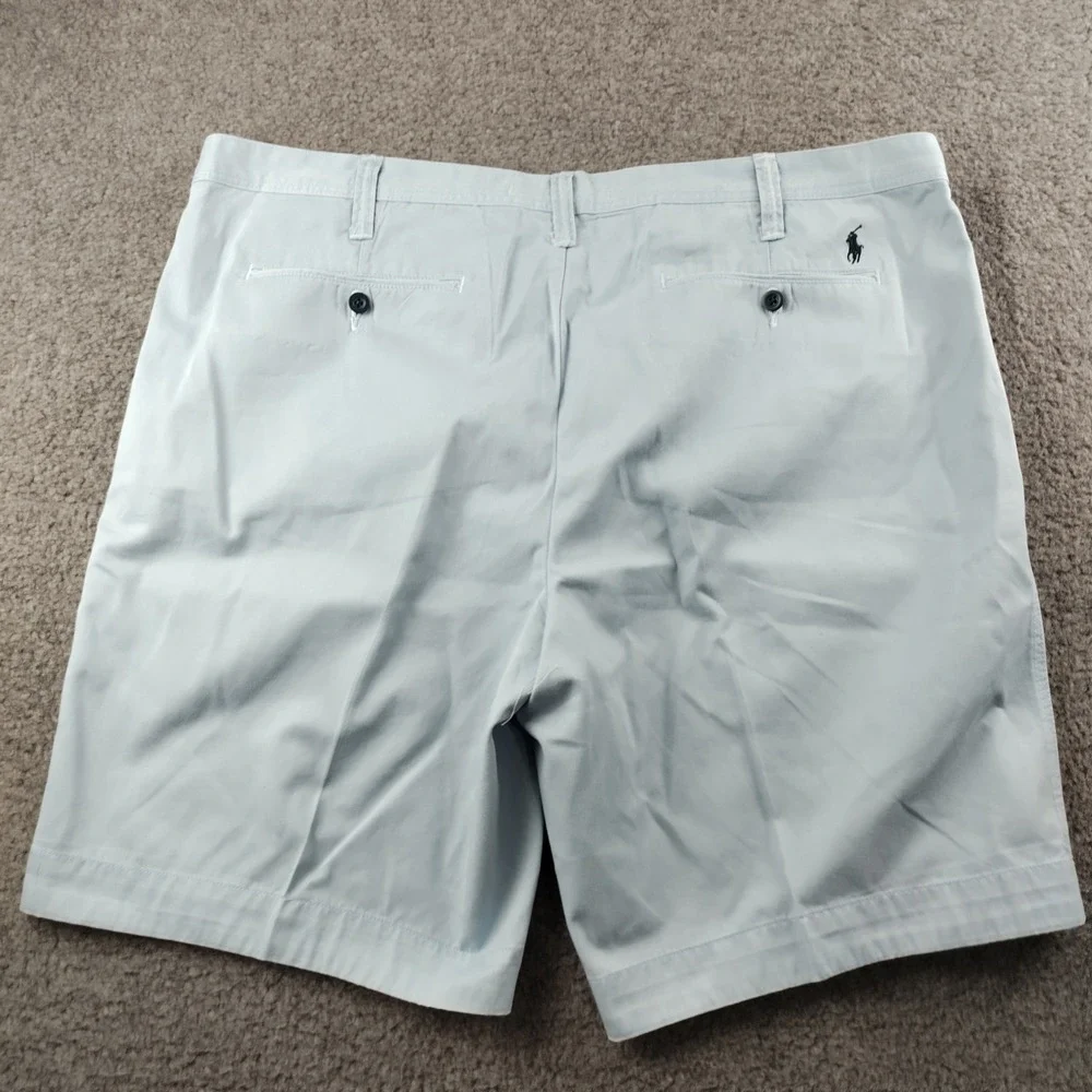 Polo Ralph Lauren Shorts Mens 42T Classic Fit Light Blue Cotton Chino Preppy